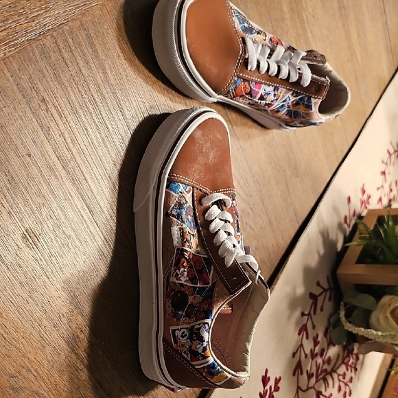 Vans Kids Brown Multi-Color High-Tops - Picture 3 of 8